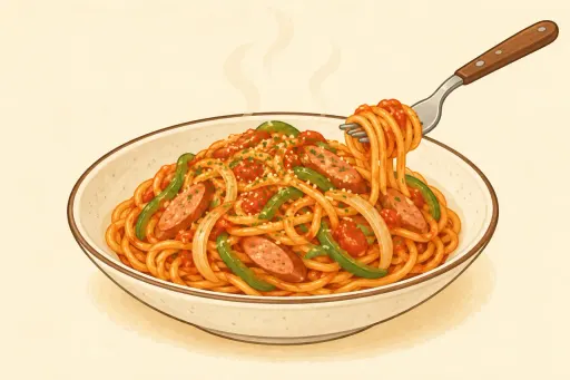 パスタのイメージイラスト(商品写真ではありません)