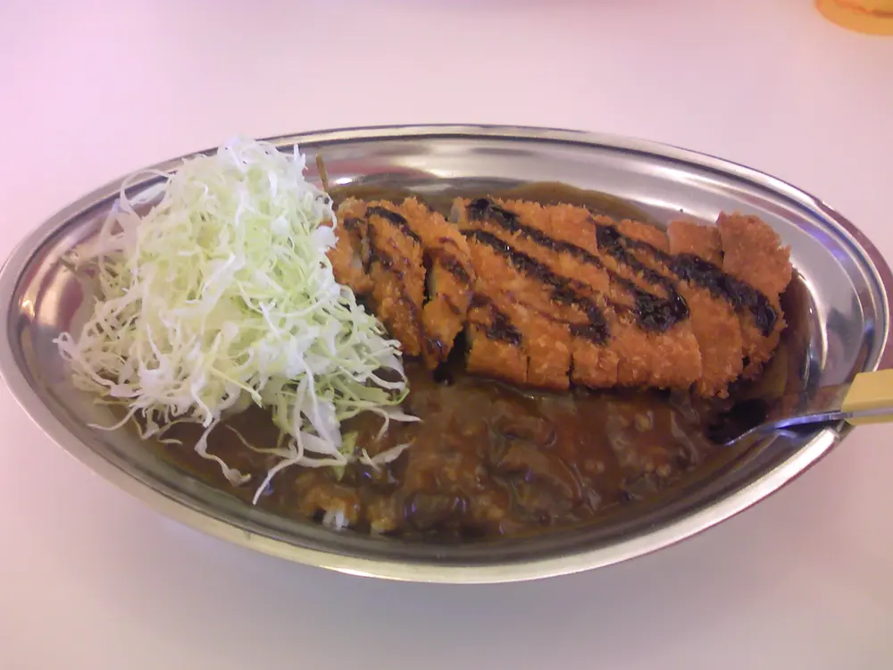 カレーのチャンピオンのカツカレー(2008年の参考写真)