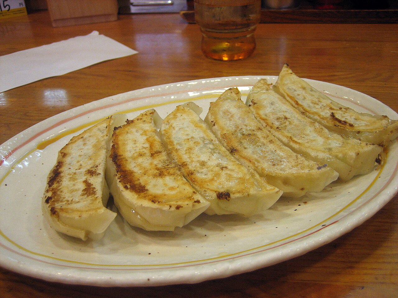 餃子の王将の餃子の提供例